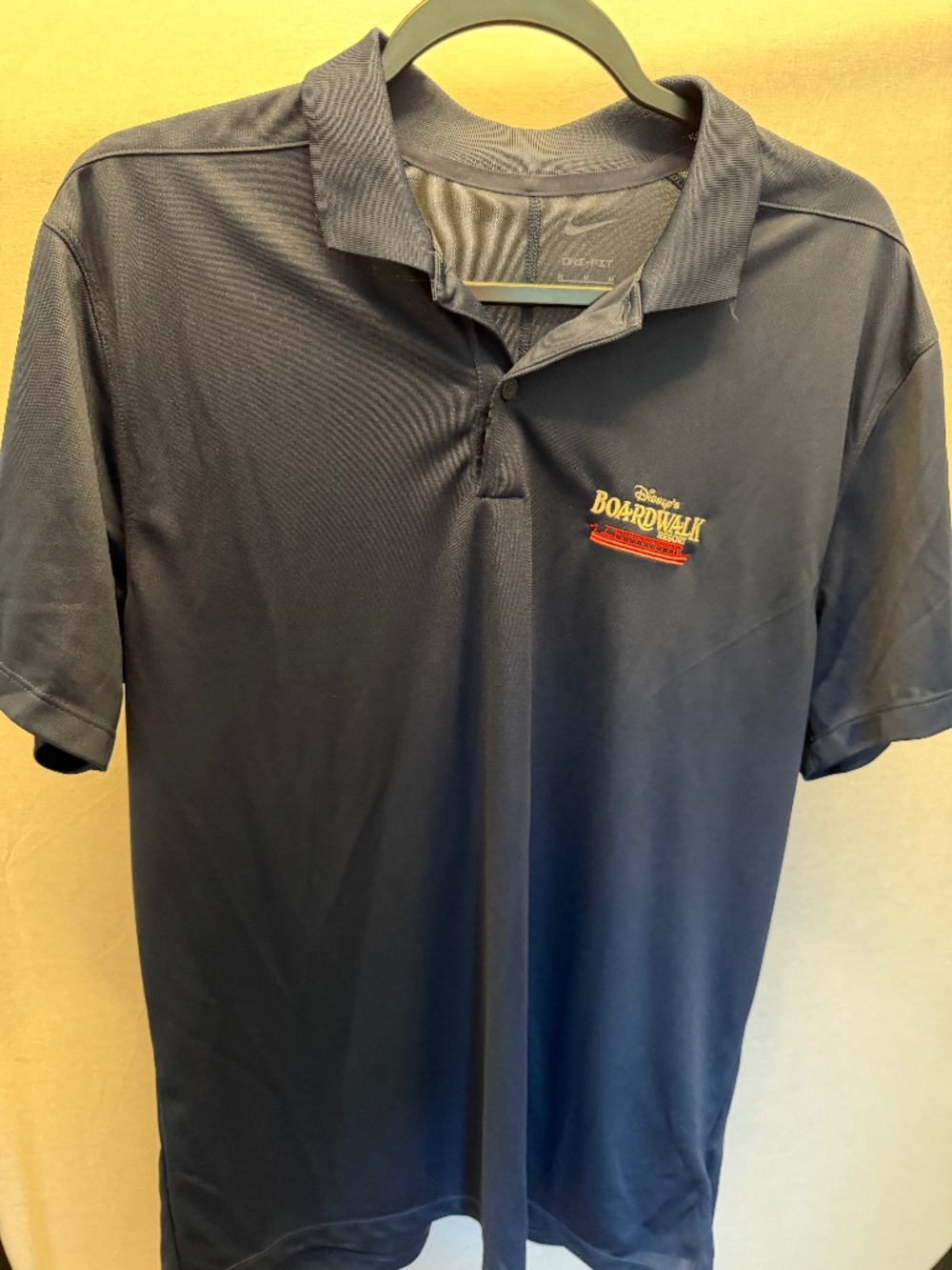 Nike Dri-FIT Disney BoardWalk Resort Polo Men’s Medium Navy